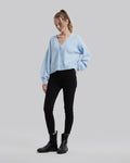 Cropped V-Neck Cardigan image 3