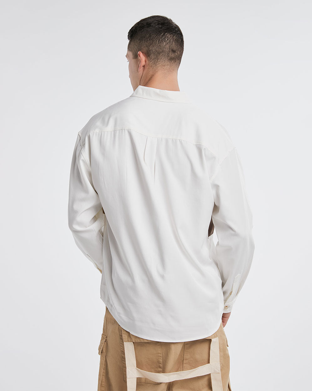 Irregular Colorblock Long-Sleeve Shirt image 4