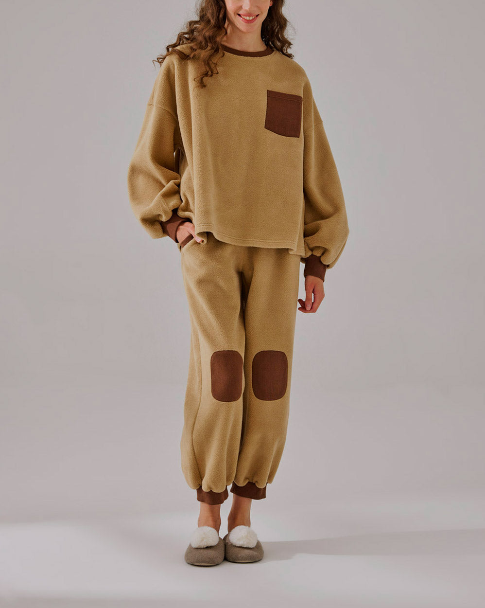 Fleece Color-Block Joggers image 0