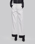 Color Contrast Wide Leg Pants image 1
