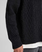Wool-Cashmere Woven Detail Sweater image 4