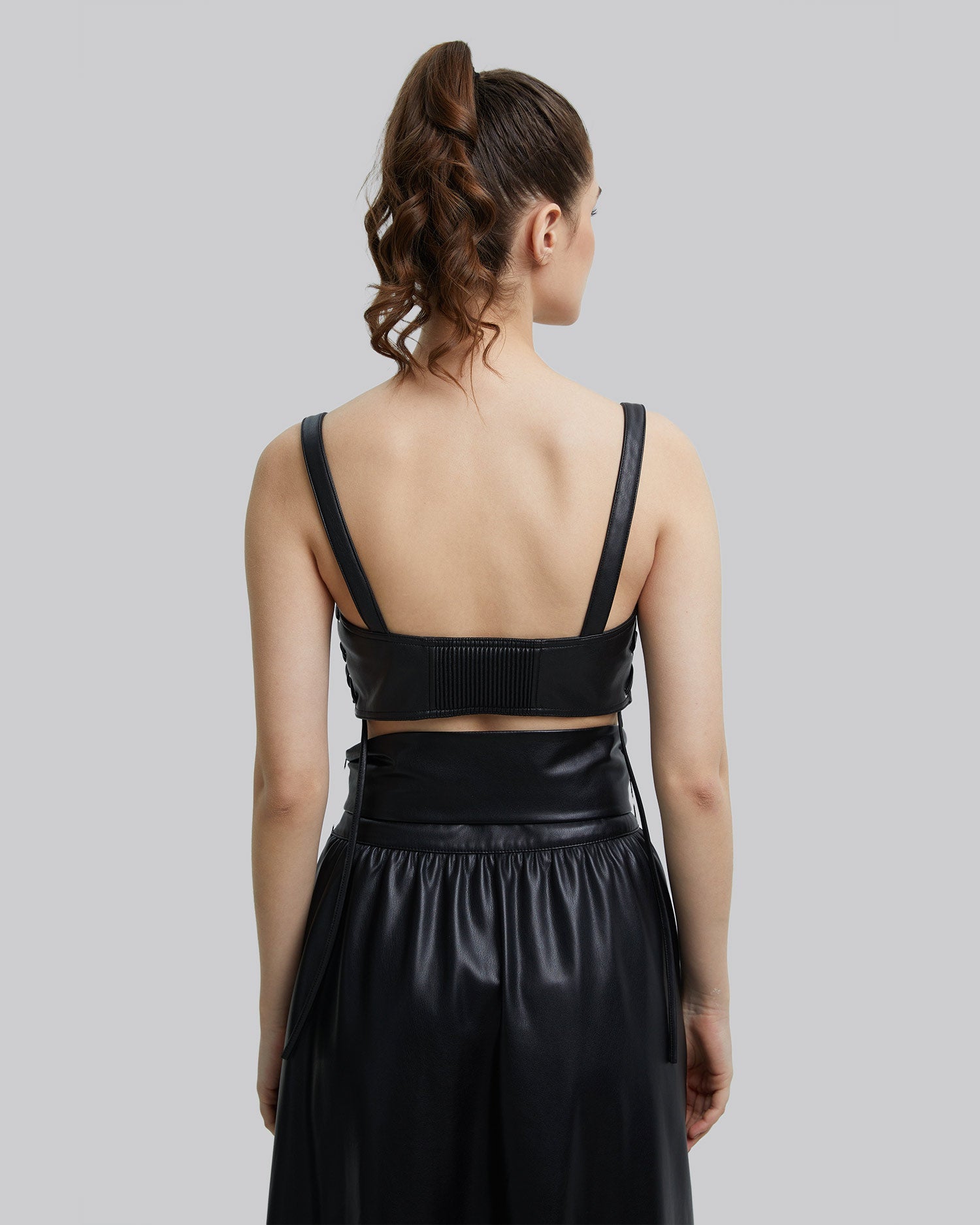 Faux-Leather Bralette image 5