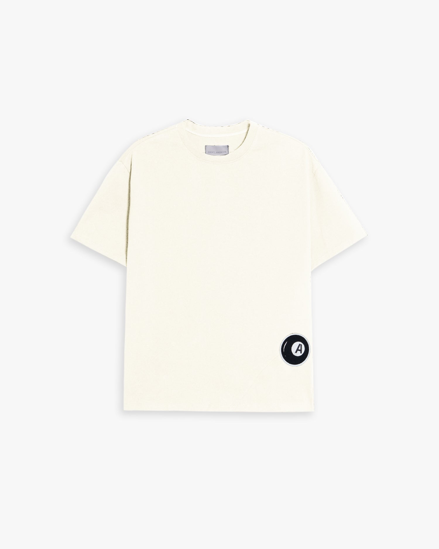 Graphic Print Basic T-Shirt - Offwhite, S image