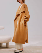 Tie Cuff Pure Wool Coat image 1