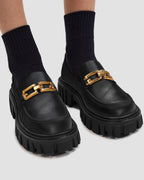 Leather Loafers With Chain image 5
