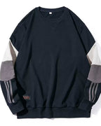 Relaxed Crewneck Cotton Pullover - Cobalt Blue, XXXL image