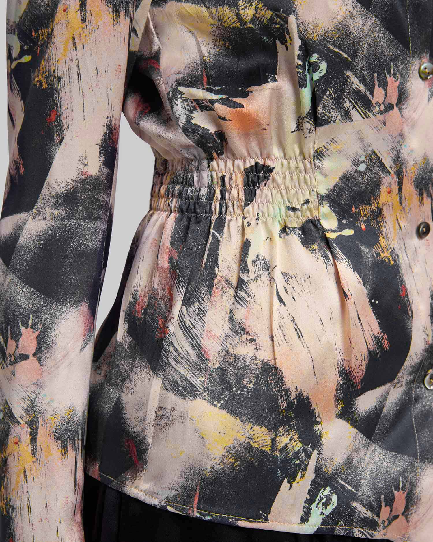 1 × 100% Silk Shirt with Prints image 5