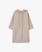 Detachable-Hood Wool Long Coat image 0
