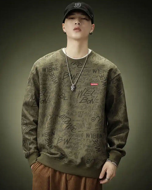 All Print Crewneck Sweatshirt image 0