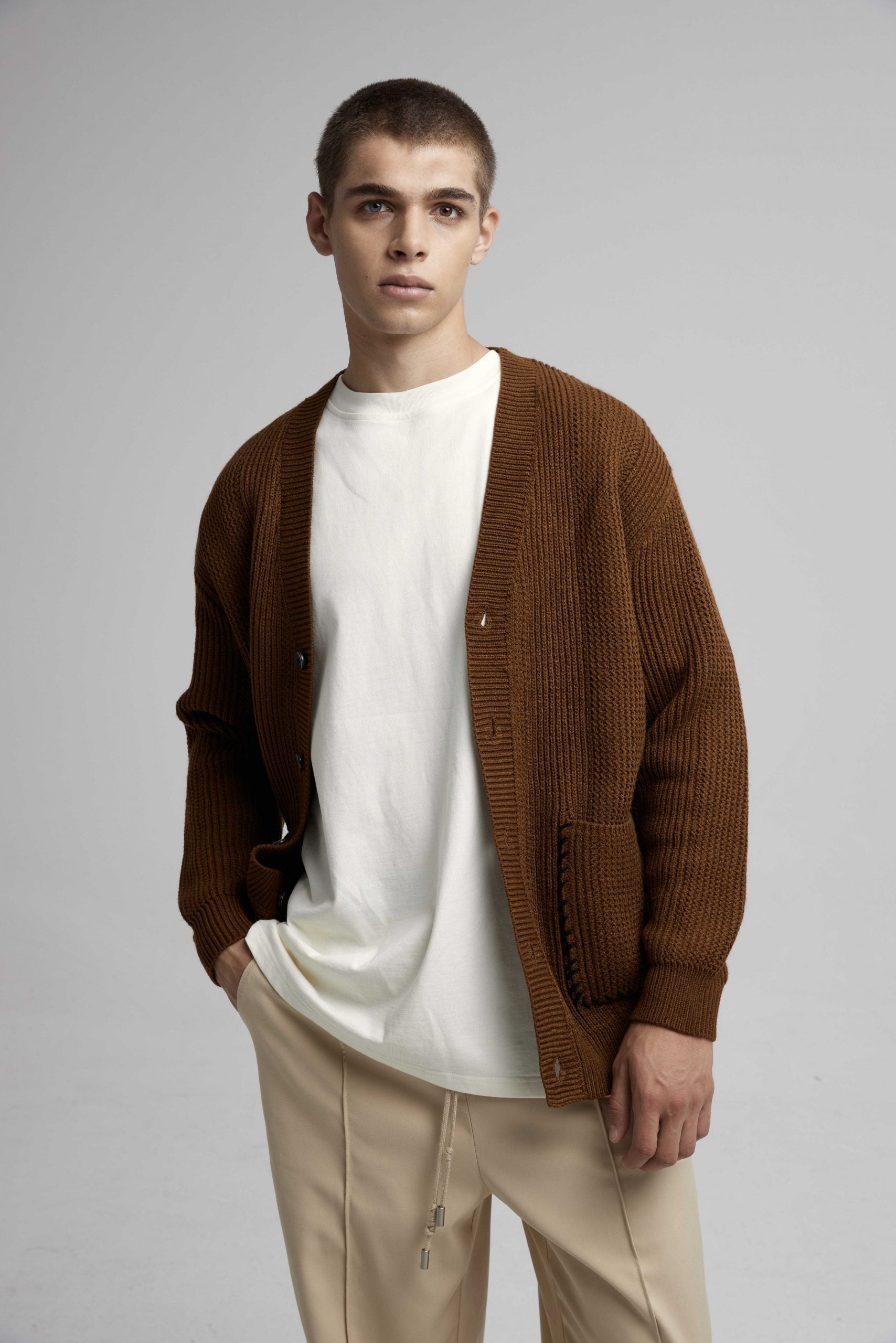 V-Neck Cardigan with Pockets image 2