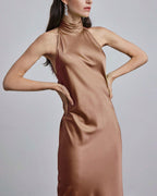 Sleeveless Cocktail Silk Maxi Dress image 1
