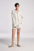 Silk Contrast Pajama Set image 0