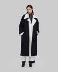 Black &amp; White Long Coat image 2