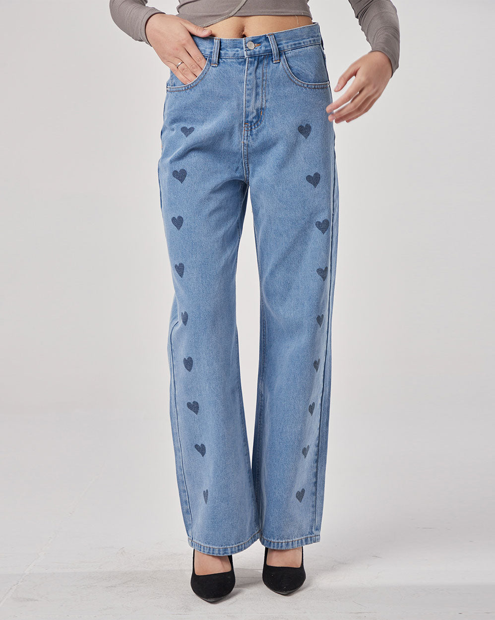 Loose Pants with Symmetrical Patterns image 0