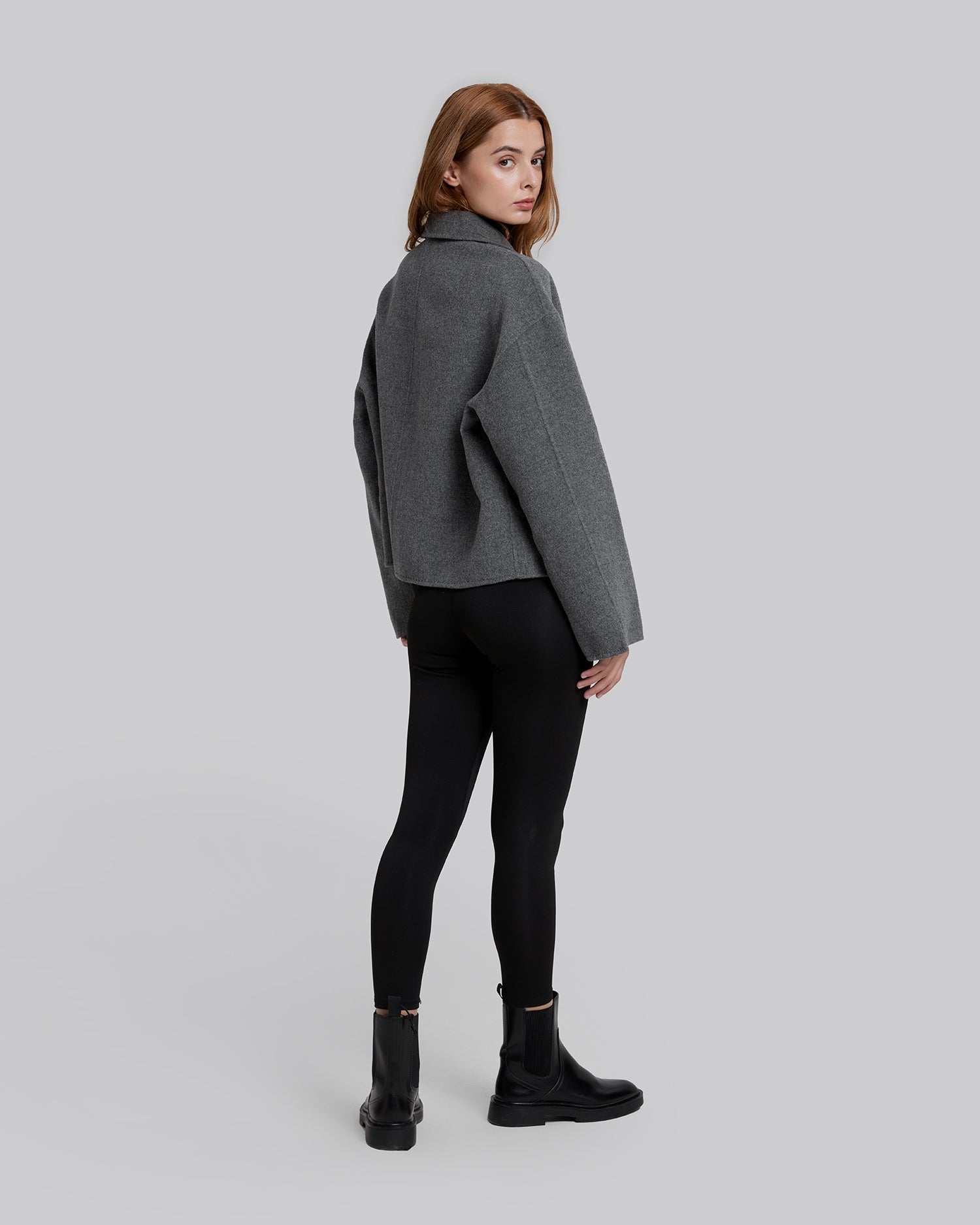 Pure Wool Cut-Off Coat image 3
