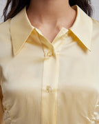 1 × 100% Silk Shirt in Lemon image 3