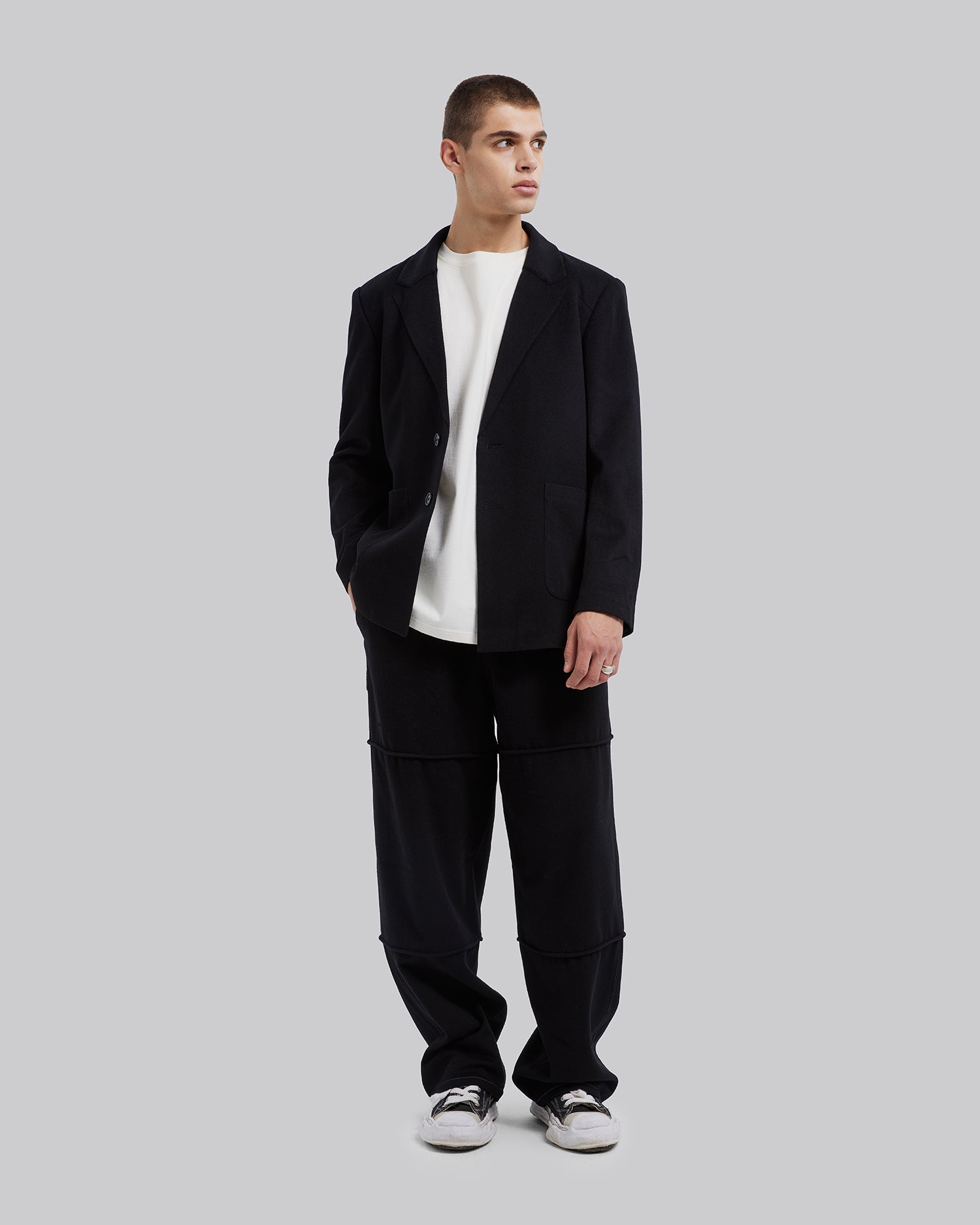 Relaxed-Fit Panel Wool Pants image 2