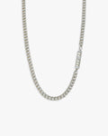Silver Bold Curb Chain with Plate image 0