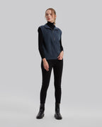 Half-Zip Vest - Navy Blue, M image