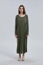 Modal T-Shirt  Dress - Pine, OS image