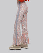 Print Pattern Flare Pants image 4