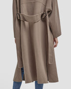 Single Buttoned Belted Wool Coat image 4