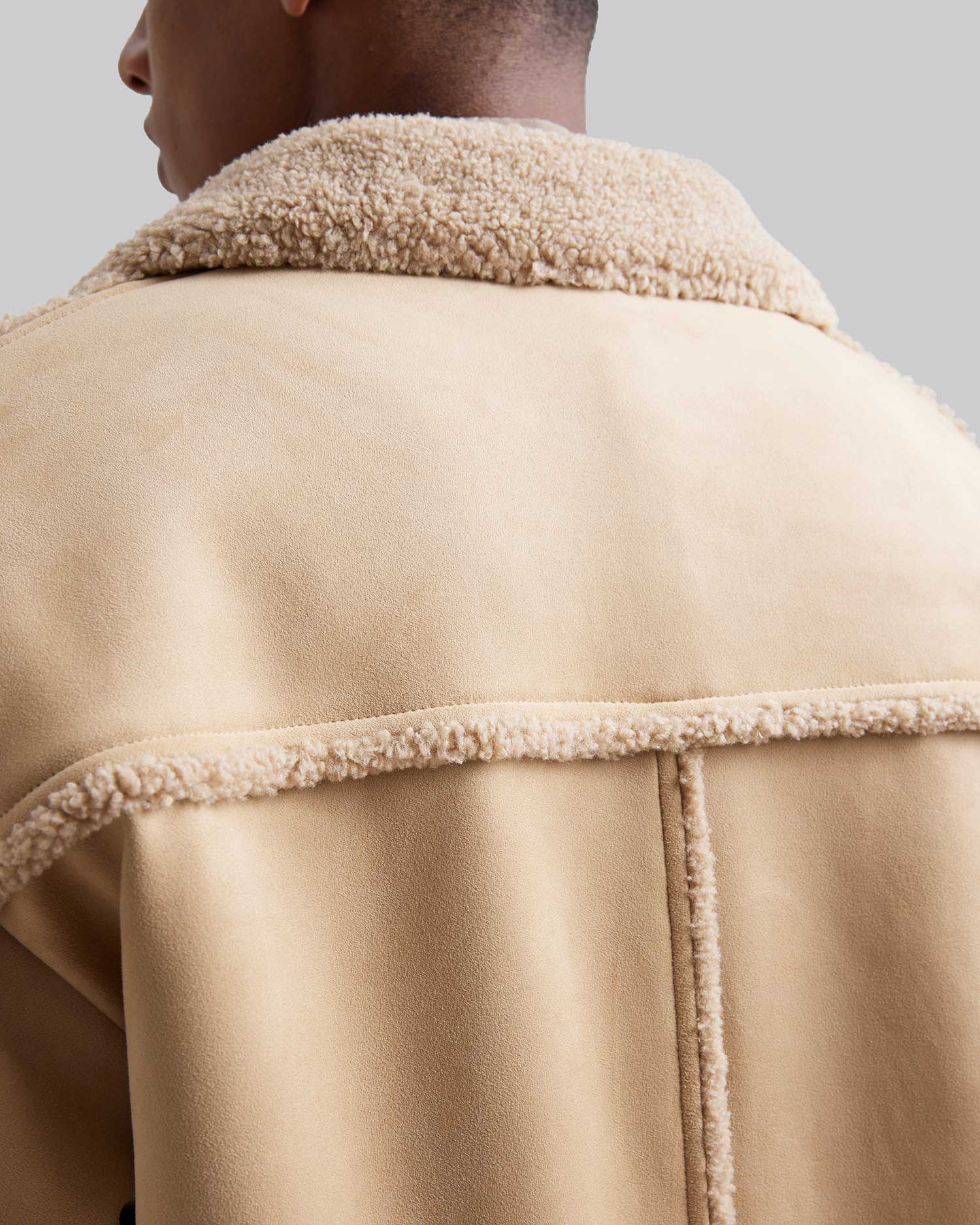 Suede Jacket with Fleece Lining image 3