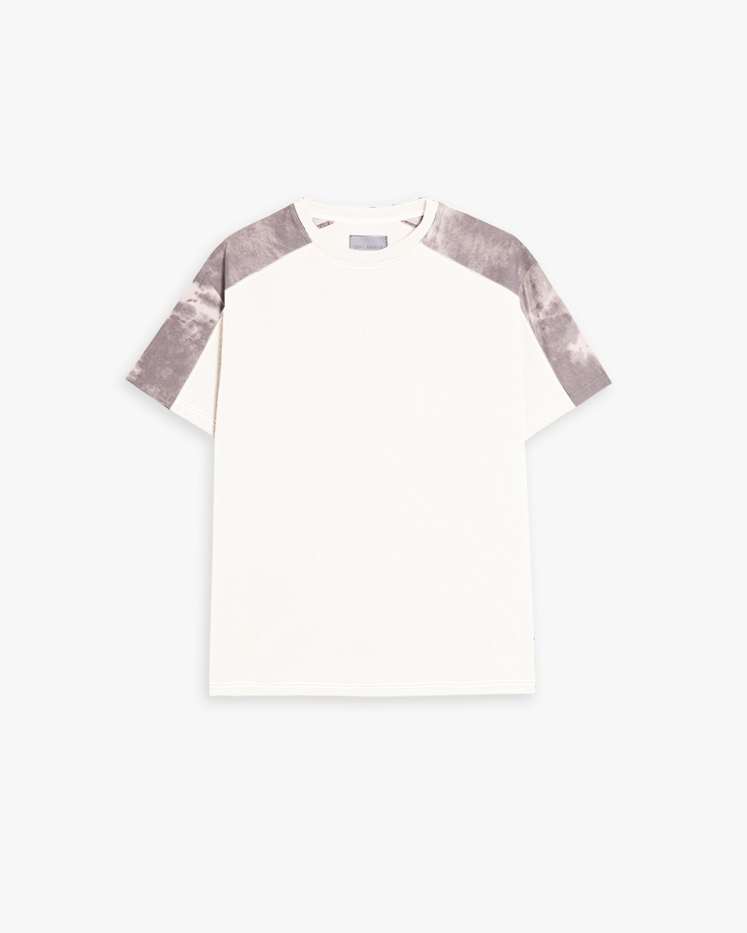 Paneled Raglan Crewneck T-Shirt - Cream, L image