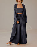 Maxi Pleated Cardigan - Aegean, XS image