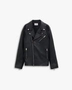 Faux-Leather Biker Jacket image 0