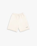 Raw-Edged Gym Shorts - White, XL image