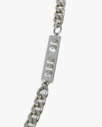 Silver Bold Curb Chain with Plate image 4