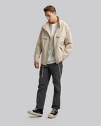 Detachable-Sleeved Windbreaker - Eggshell, L image