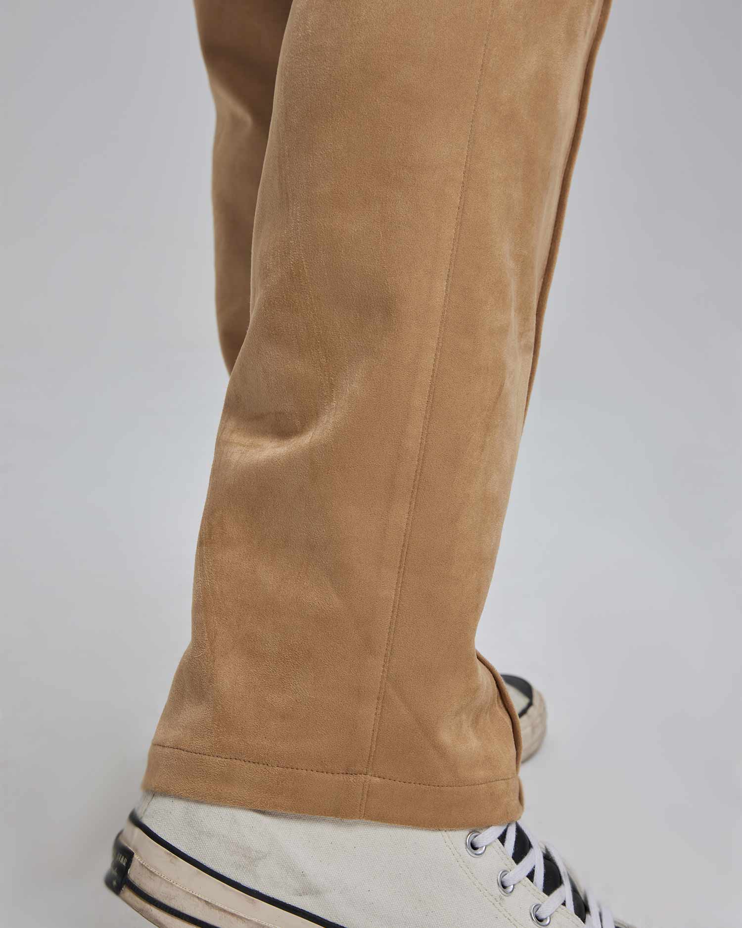 Straight Leg Suede Pants image 5