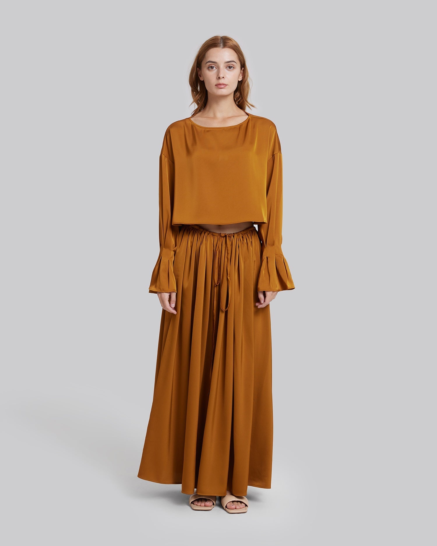 Silky Smooth Crop Top - Syrup, S image