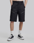 Diagonal Zipper Shorts image 1