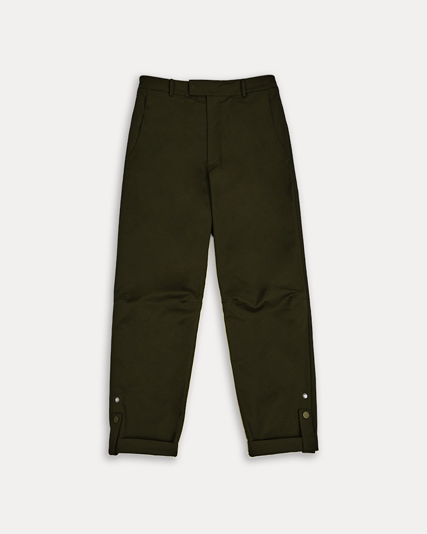 Ankle-Adjustable Pants - Dark Green, L image