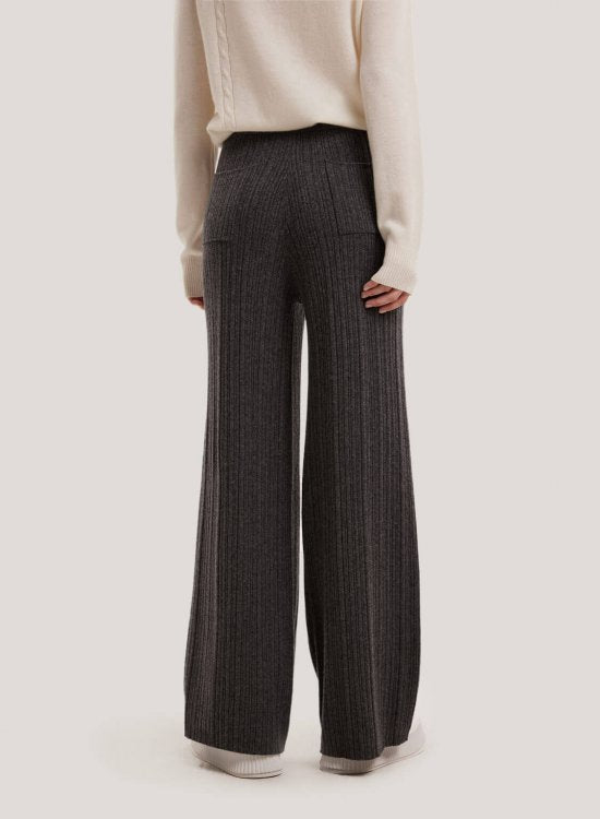 Wool-Cashmere Wide-Leg Trousers image 3