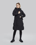 Belted Duck Down Jacket - Black, M image