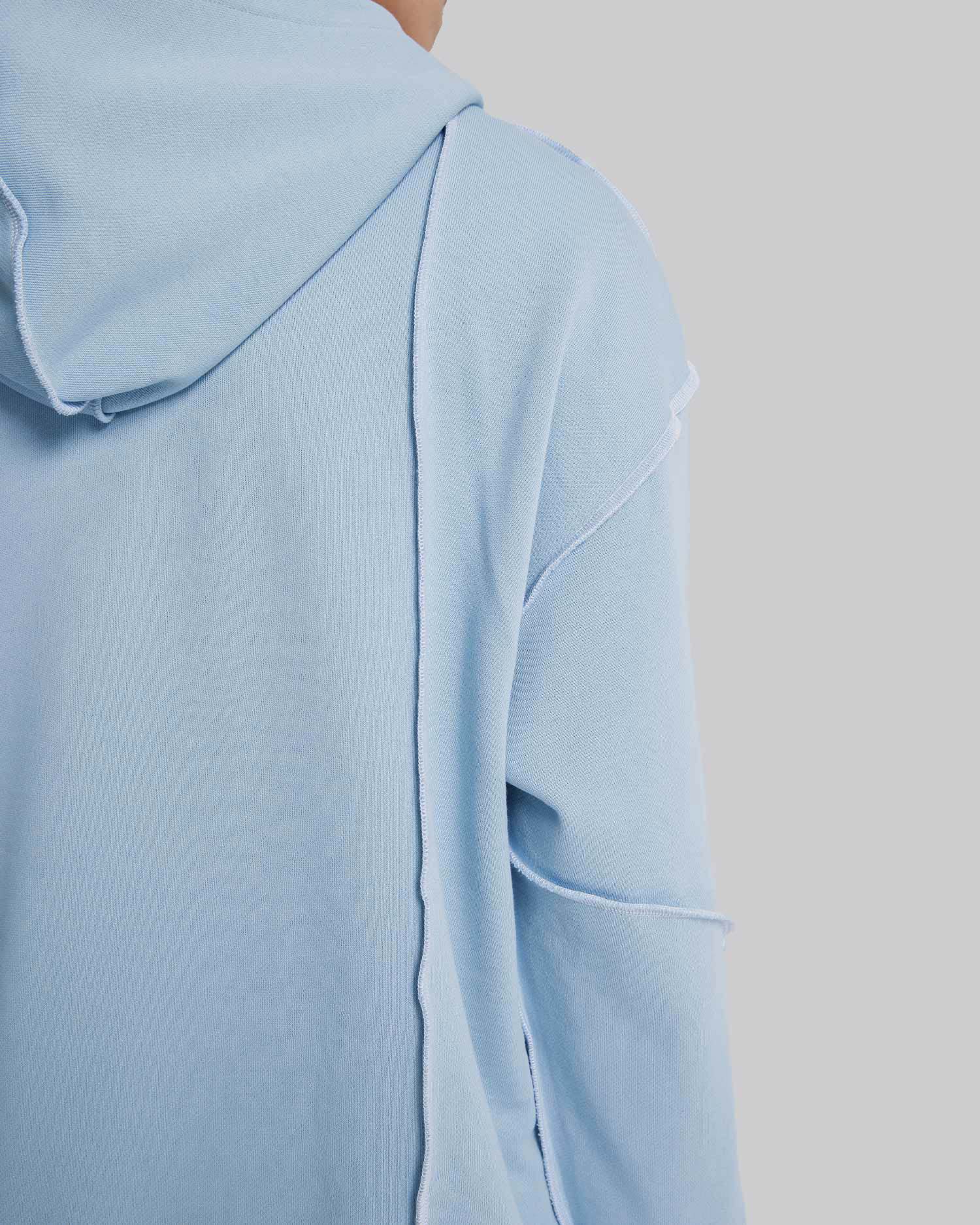 Hoodie with Decorative Lines image 6