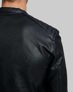 Biker Jacket with Chest Zipper Pocket image 4