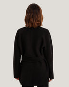 V Neck Cashmere Wrap Coat image 3