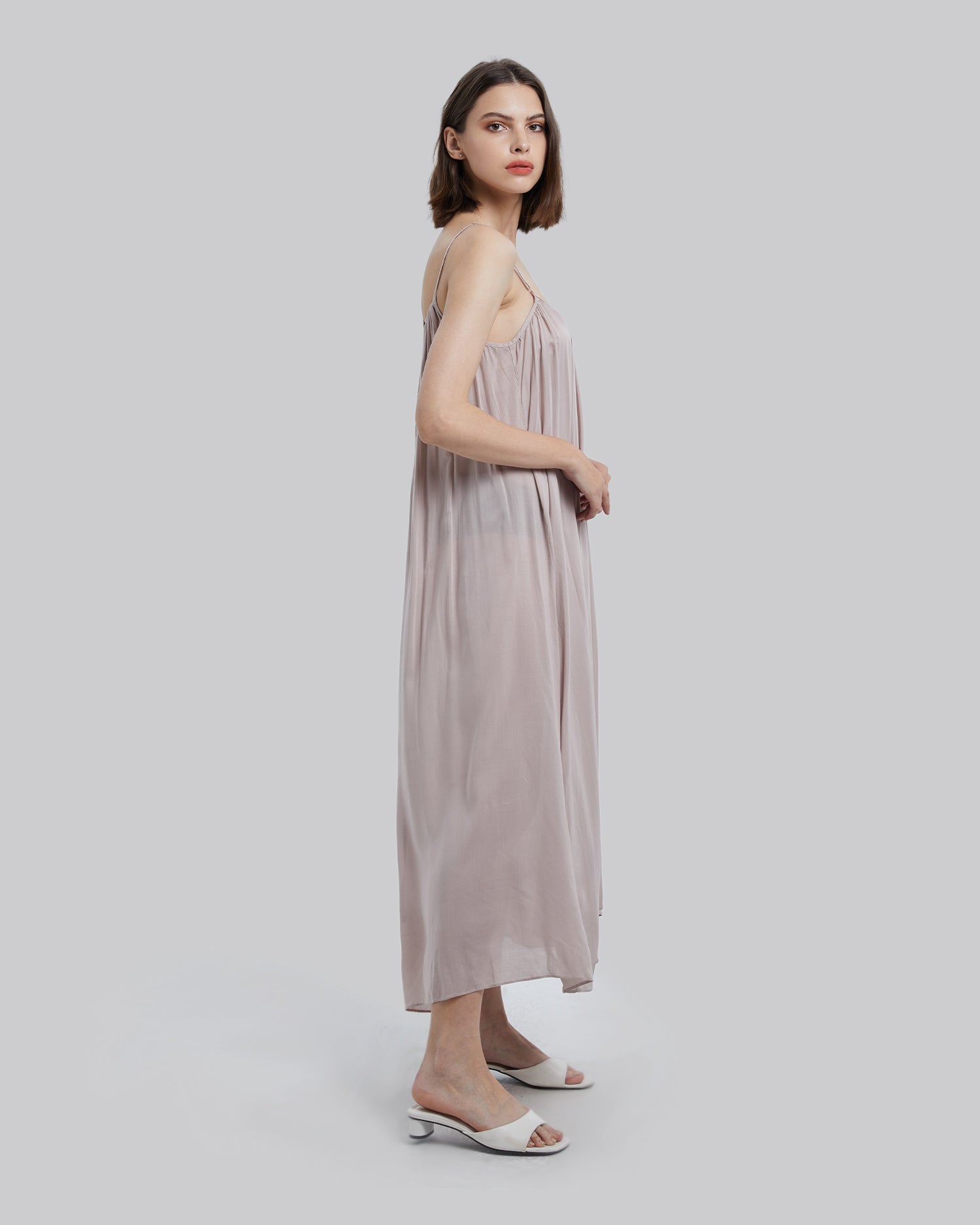 Spaghetti Strap Relaxed Long Dress image 3