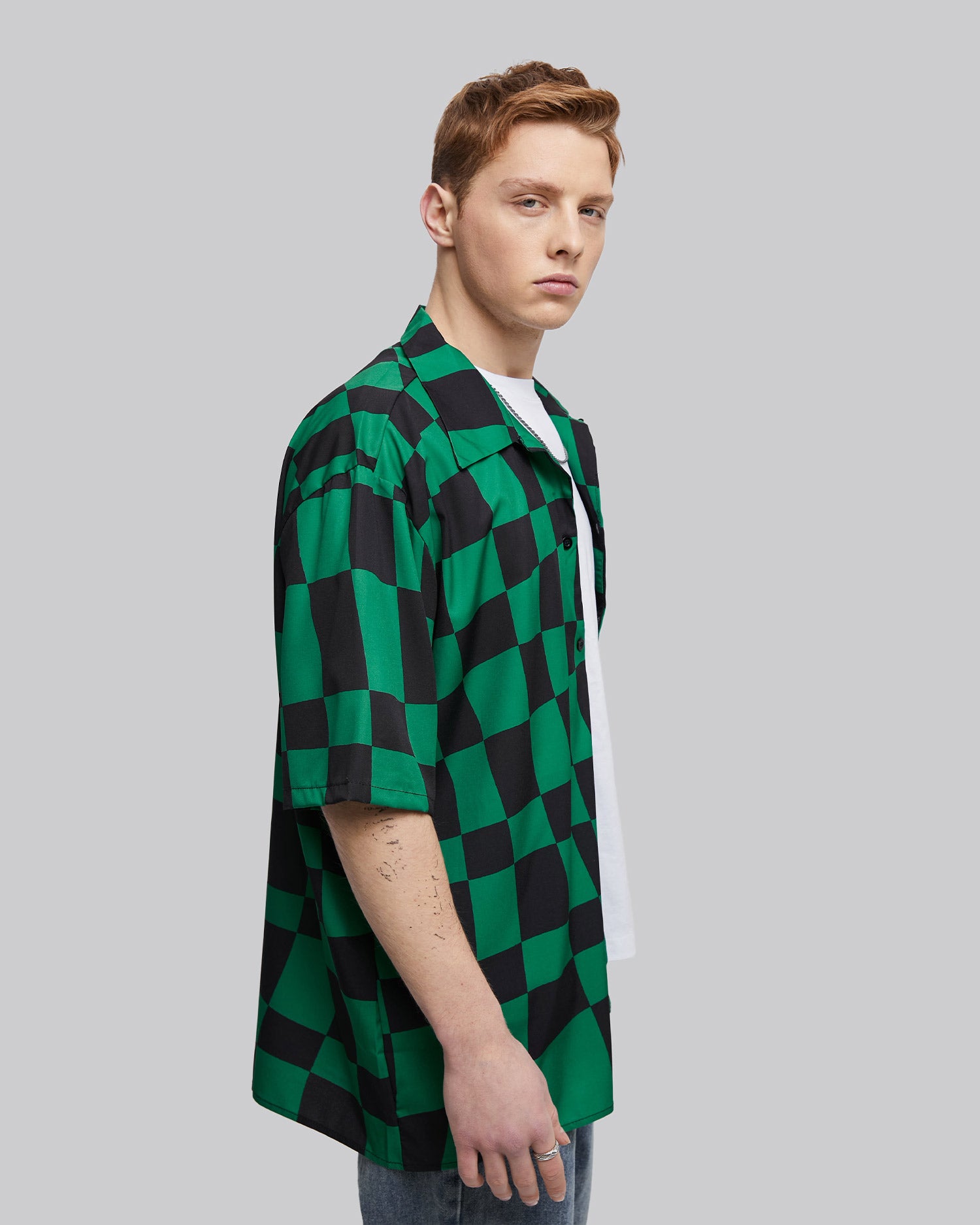 Irregular Checkered Shirt image 3
