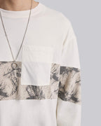 Art Pattern Paneled Long-Sleeve Tee image 5