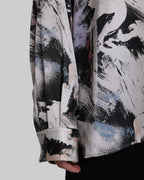 Silk Brushstroke-Print Shirt image 5