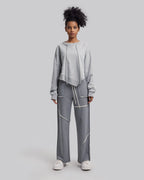 Sweatpants with Raw Seams - Charcoal, XS image