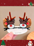 Special Christmas moose headdress - Maroon, OS image