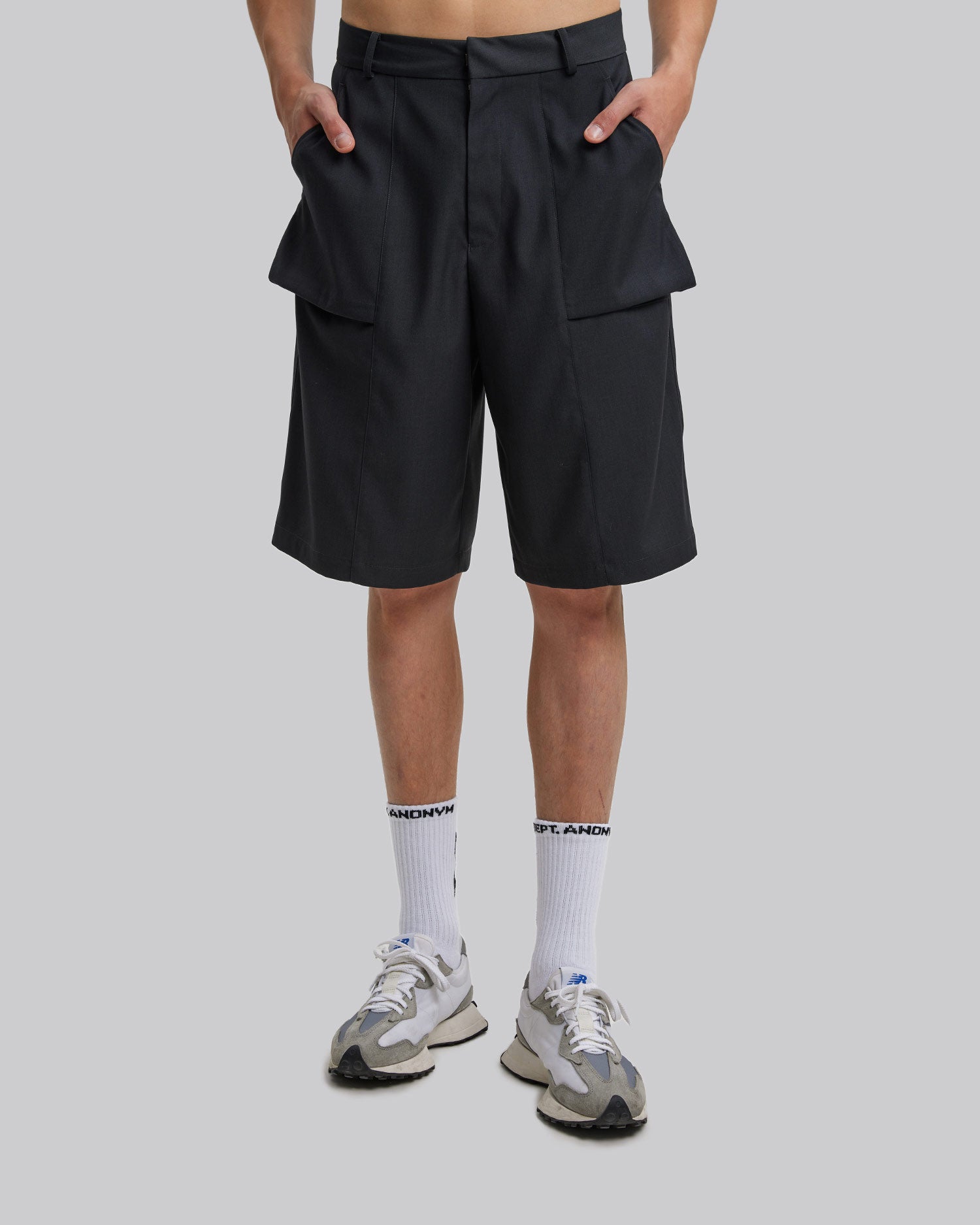 1 × Formalwear Paneled Shorts image 1