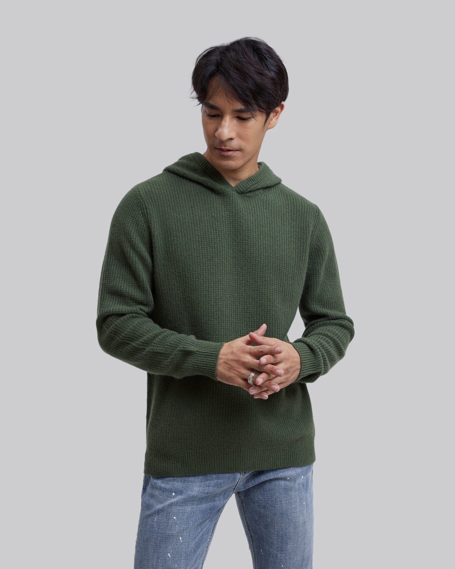 Pure Cashmere Hooded Sweater image 2